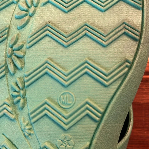 Okabashi Women’s Sea Glass Wedge Flip Flop Sandals Size M/L (8-9) - Picture 4 of 5